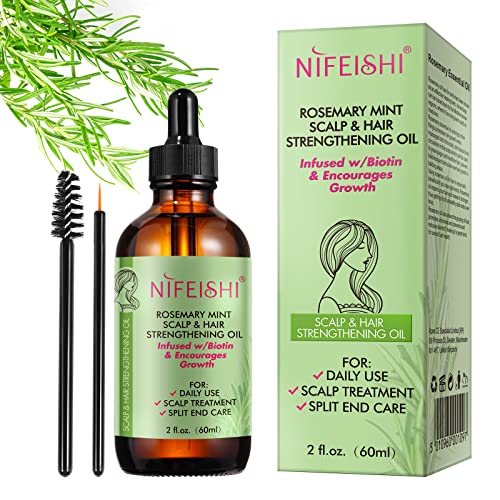 Óleo essencial para alecrim lyywbfb, óleo de alecrim para crescimento de cabelos e cuidados com a pele, rosto, tratamento de couro