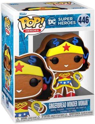 Funko Pop! Heróis: férias DC - Mulher Maravilha Gingerbread