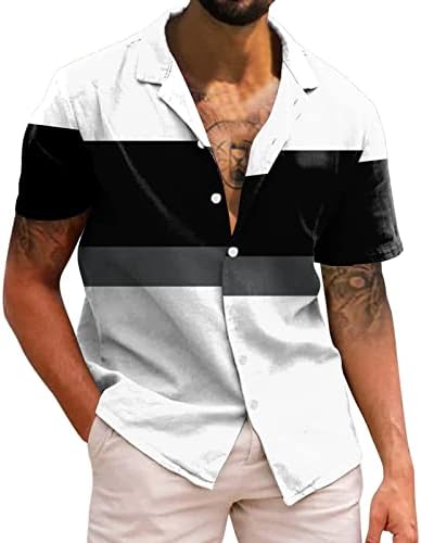 Camisetas de verão bmisEgm para homens para homens casuais mangas curtas de primavera no verão pescoço camisetas estampadas