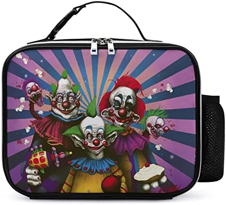 Killer Klowns do Espaço Sideral Space Anime Isolado Bolsa de lancheira portátil Bolsa de lanchone