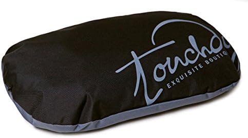 Touchdog 'performance-max' esporty confort confort for refletido refletivo resistente à água, tapete de cães de estimação de animais de estimação, grande, rosa, preto