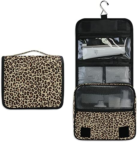 Bolsa de higiene pessoal pendurada Omhonmi para mulheres Cheetah de leopardo vintage, bolsa de maquiagem à prova d'água, bolsa de cosméticos