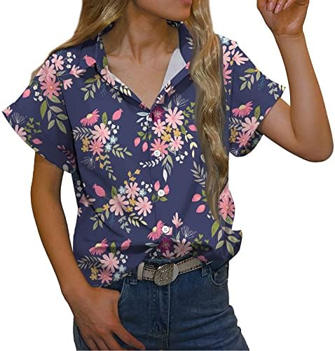 Teen Girl Floral Tshirt Turtleneck Spandex Tops T camisetas de manga curta Cardigan Medieval List