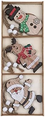 9pc Caixas da nova decoração de Natal Acessórios para carros de madeira pingente de boneca de carro 2 dias Páscoa