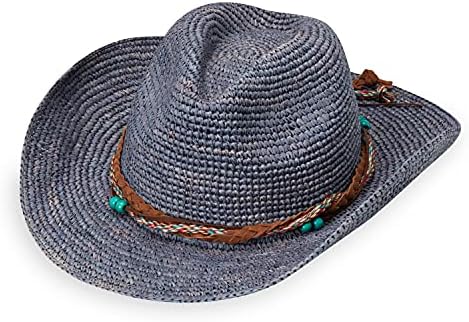 Wallaroo Hat Company Catalina Cowboy Hat - Raffia, cowboy moderno, projetado na Austrália