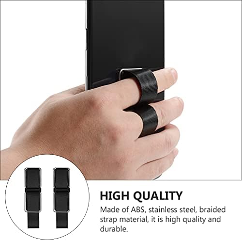 ALASUM Smartphone Phone Strap Grip titular 2pcs Telescópica tira de dedo do dedo anéis de telefonia de dedão