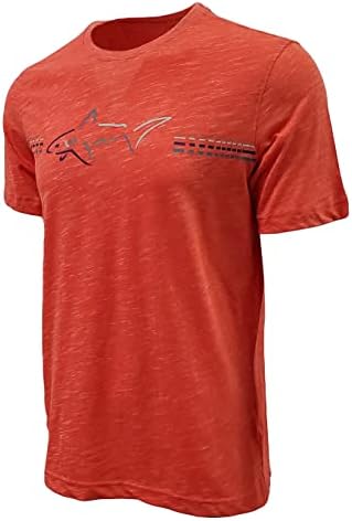 Greg Norman Men's Soft Touch Big Shark Logo Crewneck T-Shirt