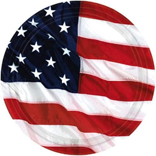 Placas descartáveis ​​de bandeira americana de papel amscan