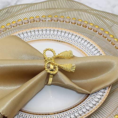 Liuzh 24/PCs Napkin Rings Gold Rings Metal Butterfly Guarders para Decorações de mesa para jantar de casamento de casamento