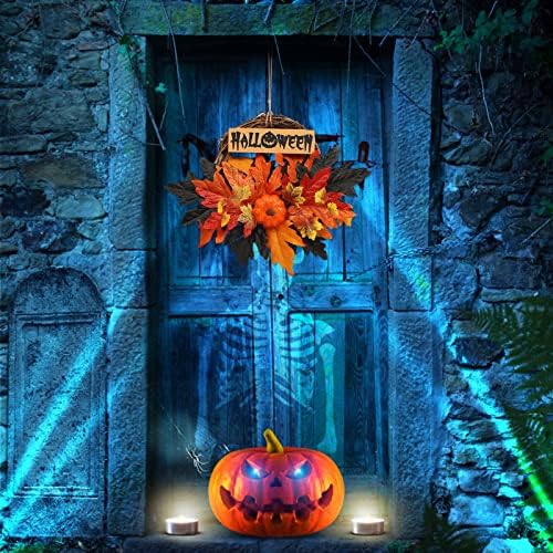 Porta de grinaldora de Halloween pendurada decoração de parede pingente de halloween decoração de abóbora de abóbora