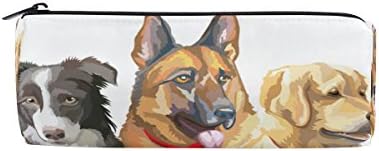 U vida de pintura a óleo vintage cães animais animais caneta portador de lápis bolsa bolsa bolsa de maquiagem cosmética sacos