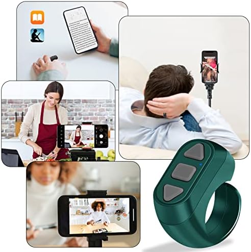 Controle remoto Bluetooth para TIK TOK, Page Turner Rolling Ring para Tiktok iPhone, iPad, telefone celular, iOS,