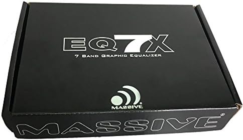 EQ7X MASSIVE AUDIO EQ7X Equalizador de carros com 7 bandas Equalizador gráfico - Entradas auxiliares - Saídas de 7V RCA - 8V Driver