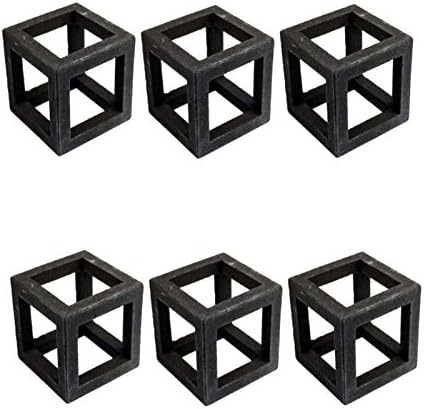 6pcs 2 x2x2cm Abrigos de cerâmica - habitat de camarão, tubo de criação, aquário Creatamento de caverna de caverna de caverna de