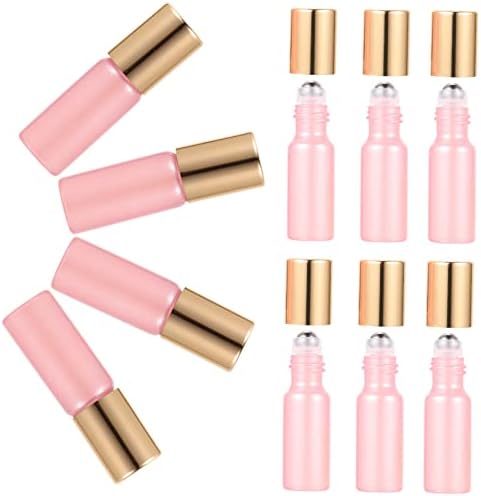 Helebued 20 PCs Roller Roller Dispensador de perfume de garrafa vazia garrafas de rolos de óleo essencial Mini Garrafas