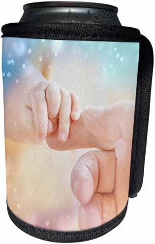 3drose doce mão bebê segurando um dedo adulto sonhador bokeh look - lata mais fria