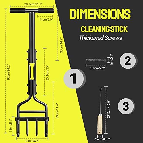 Aneeway Lawn Spike Coring Aerator Tool, aeradores de grama multi-picos, ferramentas de aeração de pátio manual com