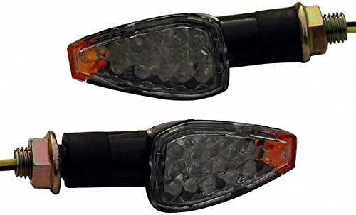 Motortogo Black LED Motorcycle Signal Signal Blinkers Indicadores de marcadores laterais Blinkers compatíveis para 2002