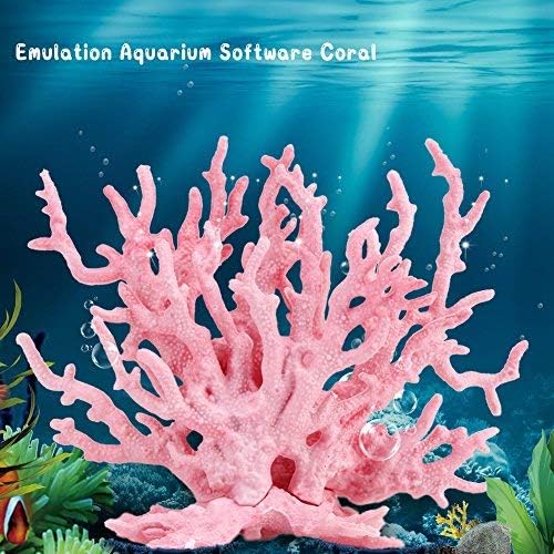 Plantas de aquário plástico artificial Decorações de tanques de peixes de coral em vários tamanhos e cores
