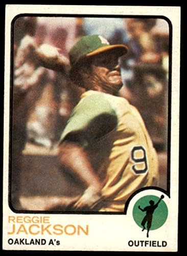 1973 Topps # 255 Reggie Jackson Oakland Athletics Ex/MT Athletics
