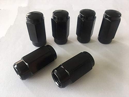 20pcs 1,87 Black 1/2 -20 UNF Wheel Nuts Fit Fit 1988 Ford Bronco pode se encaixar nas jantes OEM, o comprador precisa revisar