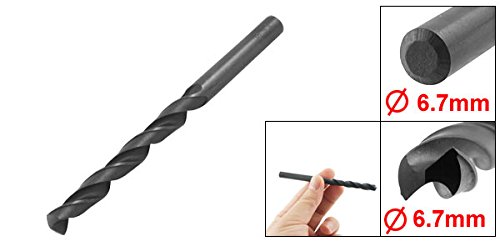 UXCELL 6,9 mm DIA Ponto de divisão de 109 mm de comprimento de alta velocidade HSS Twist Drill Bit