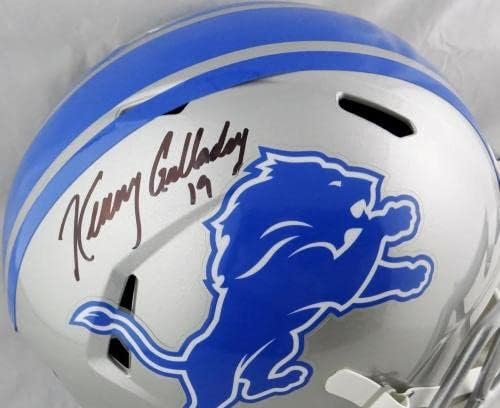 Kenny Golladay autografou o capacete de velocidade de Detroit F/s - JSA W Auth *Black - Capacetes NFL autografados