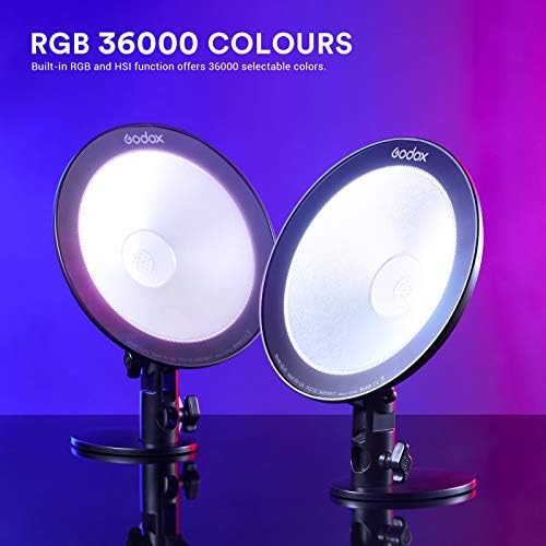 Godox cl10 RGB Luz ambiente, 36000 cores LED RGB Atmosfera de fundo Luz com 39 efeitos especiais de luz, estúdio decore