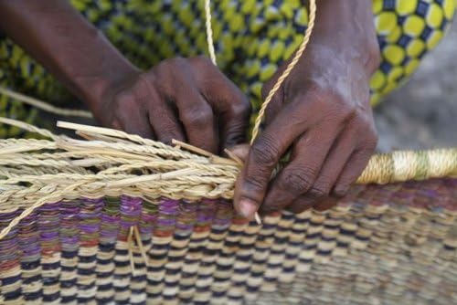 Fair Trade Gana Bolga Africano- Média Yikene Tote 12-15 de todos, 67643