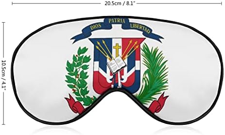 Máscaras oculares do sono, brasão de armas República Dominicana Máscara Ocular do Sleep e Decapada Com Correia Elasta/Bandeira