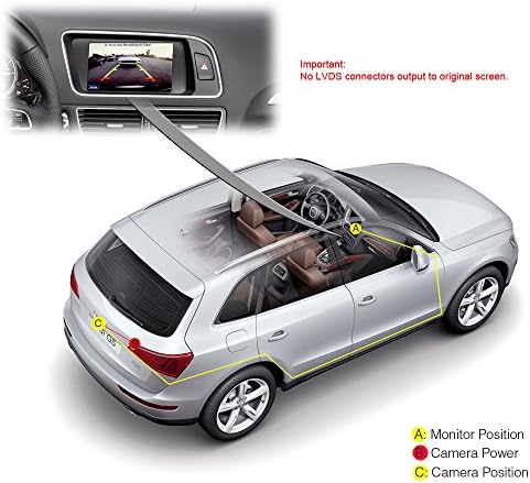 Câmera de veículo para veículo com alça de tronco Navinio integrado à manúpla de caixa de vista traseira da câmera Substituição para VW Tiguan Touareg Passat Golf VI Audi A4 Q3 A3 A6L A8