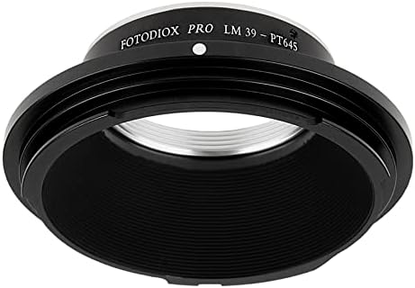 Adaptador de montagem de lentes Fotodiox Pro, Leica Visoflex M39 Lente para Pentax 645 Adaptador de montagem da