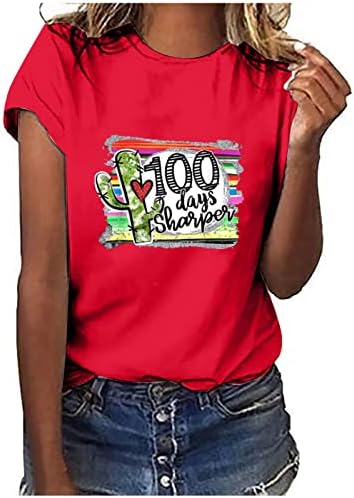Camisas de manga curta Carta feminina Carta engraçada impressão meninas adolescentes saindo top