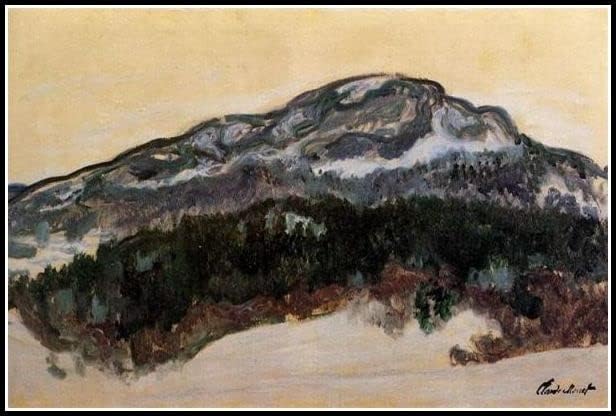 Pintura da paisagem norueguesa Sandviken Pintura de Claude Monet Diamond Painting Kits para adultos, arte de diamantes
