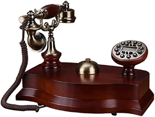 N/A Antigo Telefone Telefone fixo sólido Telefone com identificação de chamadas, mostrador de botão, renome de backlit sem backtone, toque mecânico