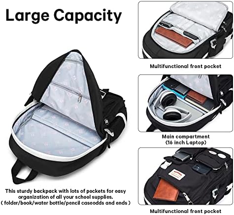 Laptop Backpack pode segurar o Daypack da Backpack da Backpack de 15,6 polegadas para mochila para mochila noturna adequada