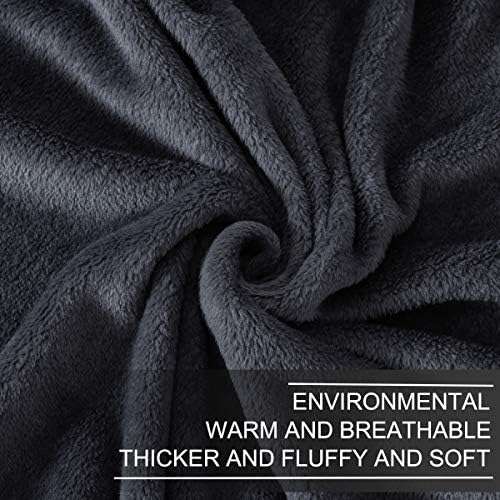 Cobertores de lã Tamanho da rainha para toda a temporada 350gsm - Premium Lightweight Antiestatic Throw for Queen/Cama de