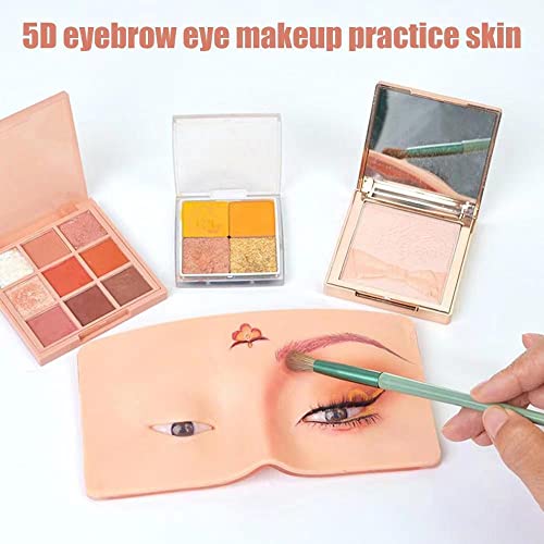 5D de maquiagem de sobrancelha prática do quadro de prática reutilizável silicone bionic skin maquiagem maquiagem de maquiagem de face