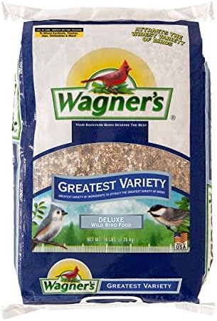 Wagner's 62059 Maior variedade mistura comida de pássaro selvagem, bolsa de 16 libras e 13008 Deluxe Wild Bird Food,