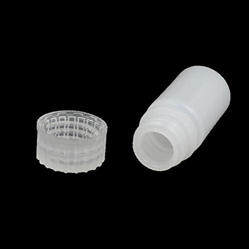 X-dree 5pcs 4ml Plástico reagente reagente de reagente garrafa de garrafa de garrafa de garrafa branca (5pcs 4ml muestra de botella de reactivo de laboratório Redonda de Plástico Espesa la Botella