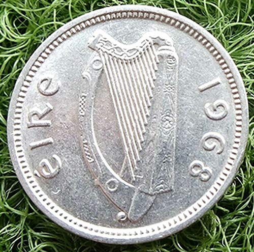 1960 IE delicioso Irish Lucky Irish 3 Pence Coin W Rabbit! Denominação pré-decimal se foi! Compre 2 obtenha 1950, compre