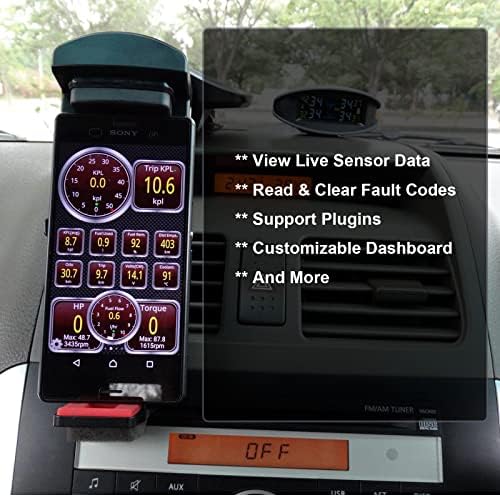 KitBest Mini OBD2 Scanner Bluetooth para Android, Bluetooth OBD OBDII Scan Ferramenta Auto Verifique o leitor de código de luz do motor