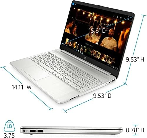 HP 15 15,6 HD Business Laptop Computador [Windows 11 Pro], Octa-Core AMD Ryzen 7 5700U, 32 GB de RAM, 1 TB PCIE SSD, Teclado