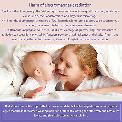 TCXSSL EMF Anti-radiação Roupas de maternidade, traje de proteção contra radiação para mulheres grávidas Condutive/blindagem EMF