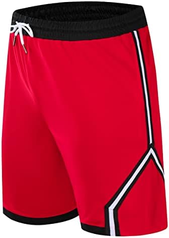 Opalos 2/3 Pacote shorts atléticos ativos para homens, shorts de basquete com bolsos