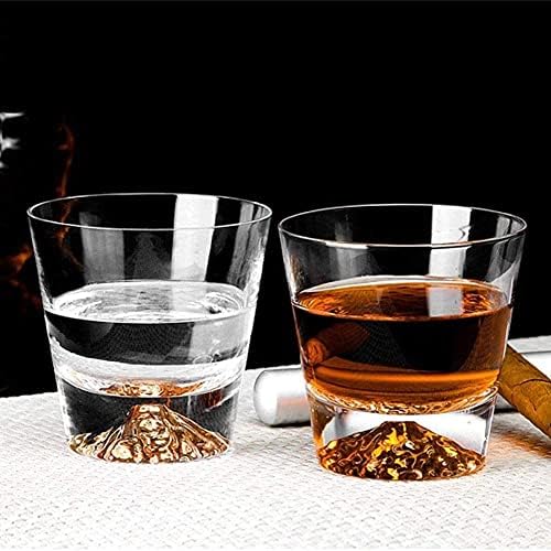 Whisky Decanter Wine Decanter Whisky degustação de vidro de vidro Liquor Glass Crystal Glass Copo Criativo Mt. Fuji Snow Mountain Cup