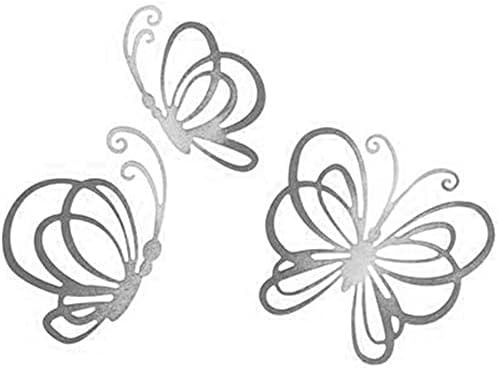 3pcs/conjunto Butterflies Metal Die Cuts, Wedding Spring Fluster Butterfly Card de corte de cartão de corte de estênceis cortados
