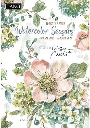 Lang Watercolor Seasons 2023 Planejador mensal