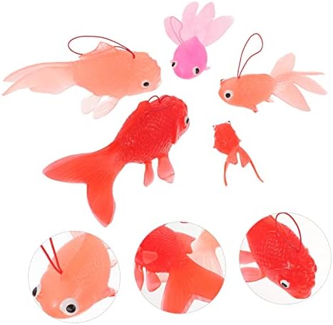 Hanabass 30 PCs Artificial Goldfish Ocean Decor Decoração de tanques de peixe Mini Modelos de peixes Adornamento