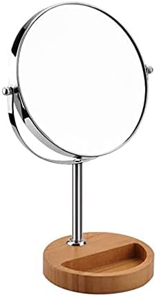 Espelho de maquiagem de espelho pequeno highkas, espelho de beleza de dois lados de dois lados 3x espelho cosmético de 360 ​​° espelho de maquiagem do banheiro